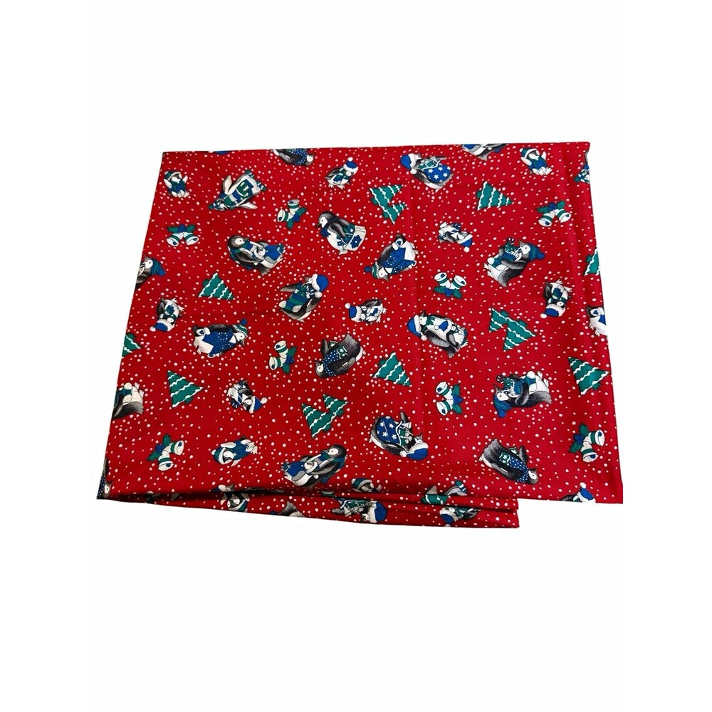 Concord Fabrics The Kesslers Christmas Penguin Fabric 54x44 Cotton USA